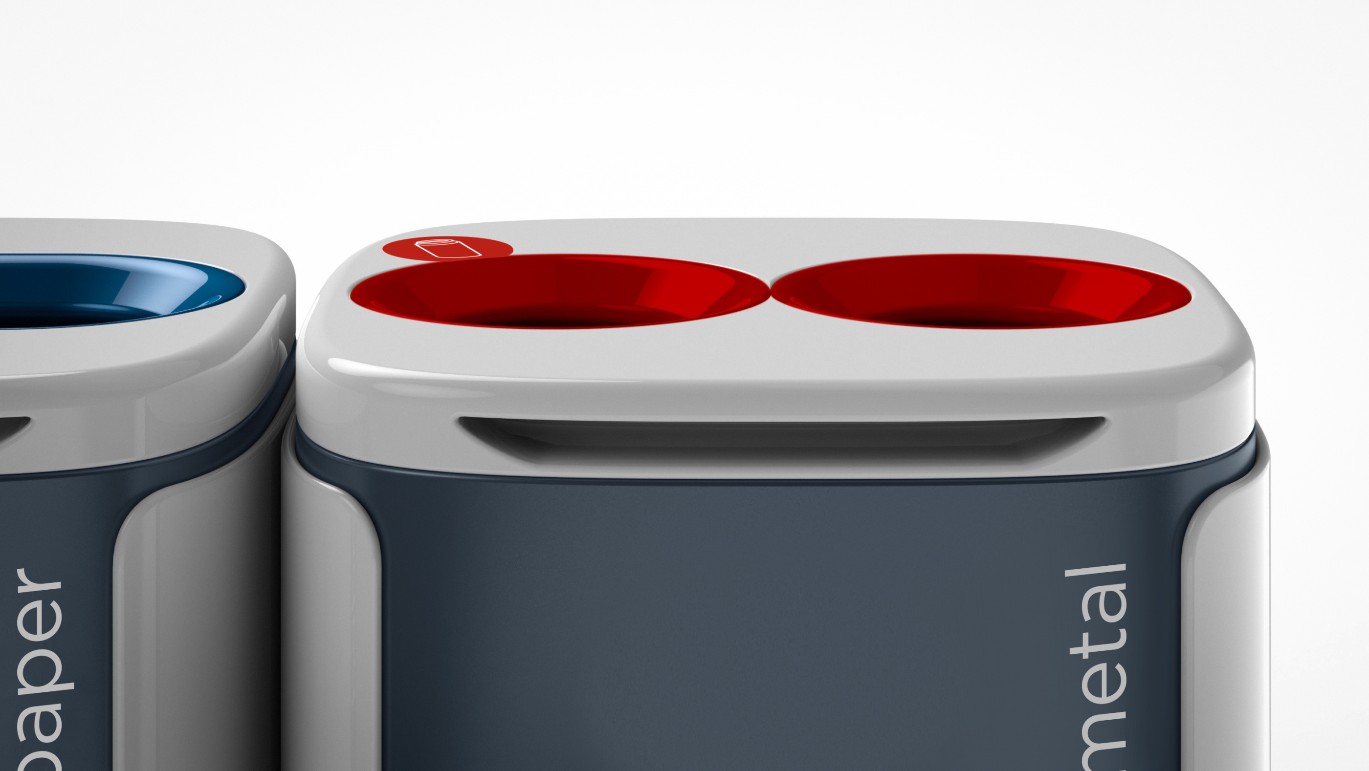 Metal recycling bins MBG Wastee